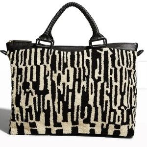 CLEOBELLA abstract checker weekender bag in multi